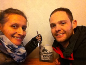 Picture of us with our new home keys. Yes, d/Deaf people can buy homes too with hearing people! I know, its shocking!